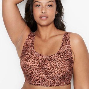 Victoria's Secret Lounge Unlined Scoop Bra in Leopard (Size XS-M)